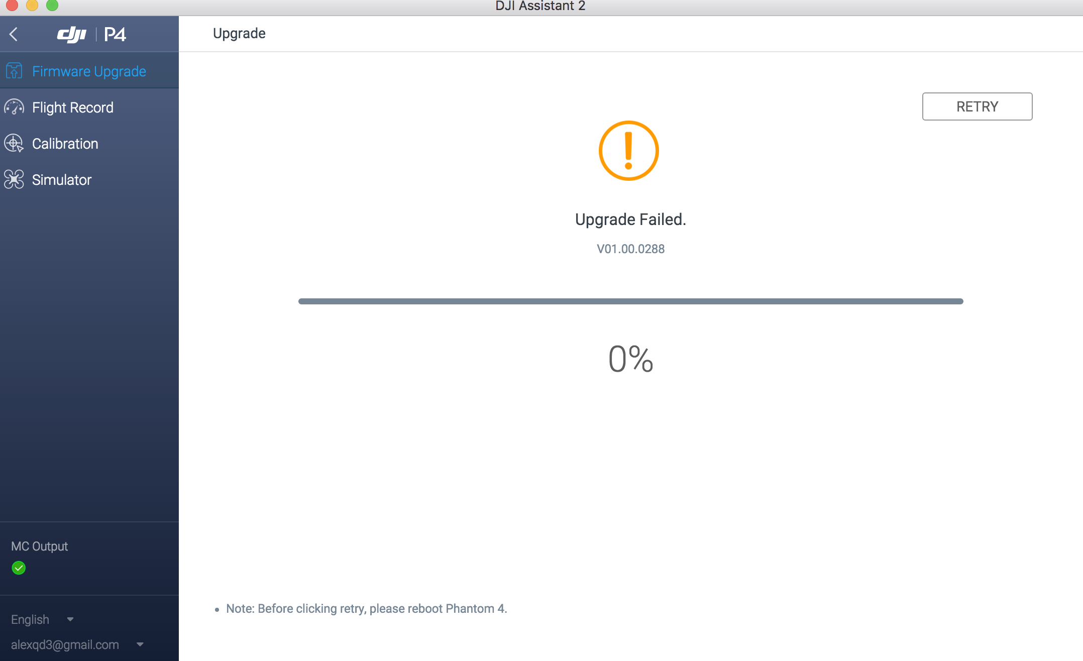 Phantom 4 Firmware Failure Dji Forum