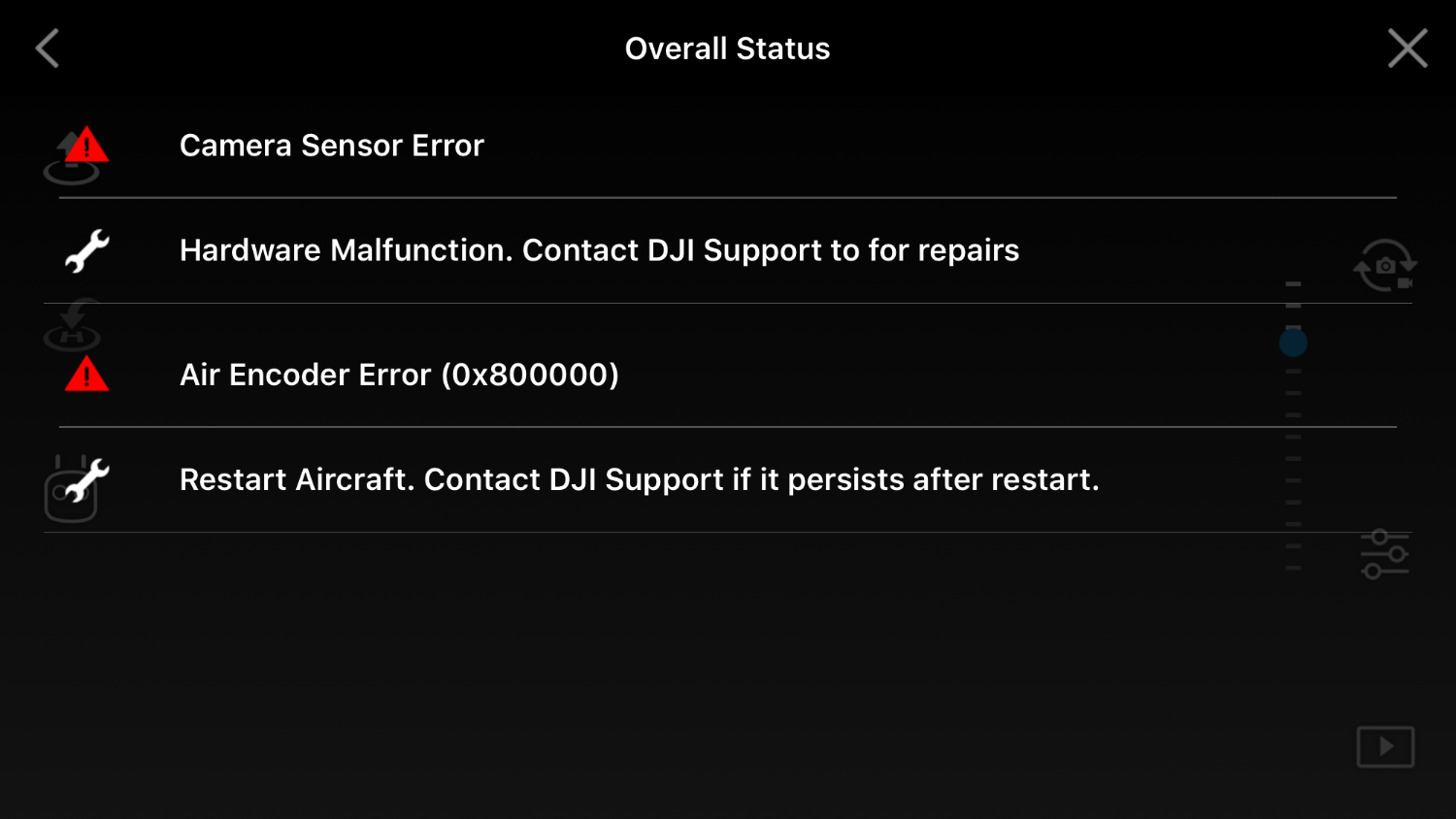 Brand new spark has camera sensor errors after firmware update DJI FORUM