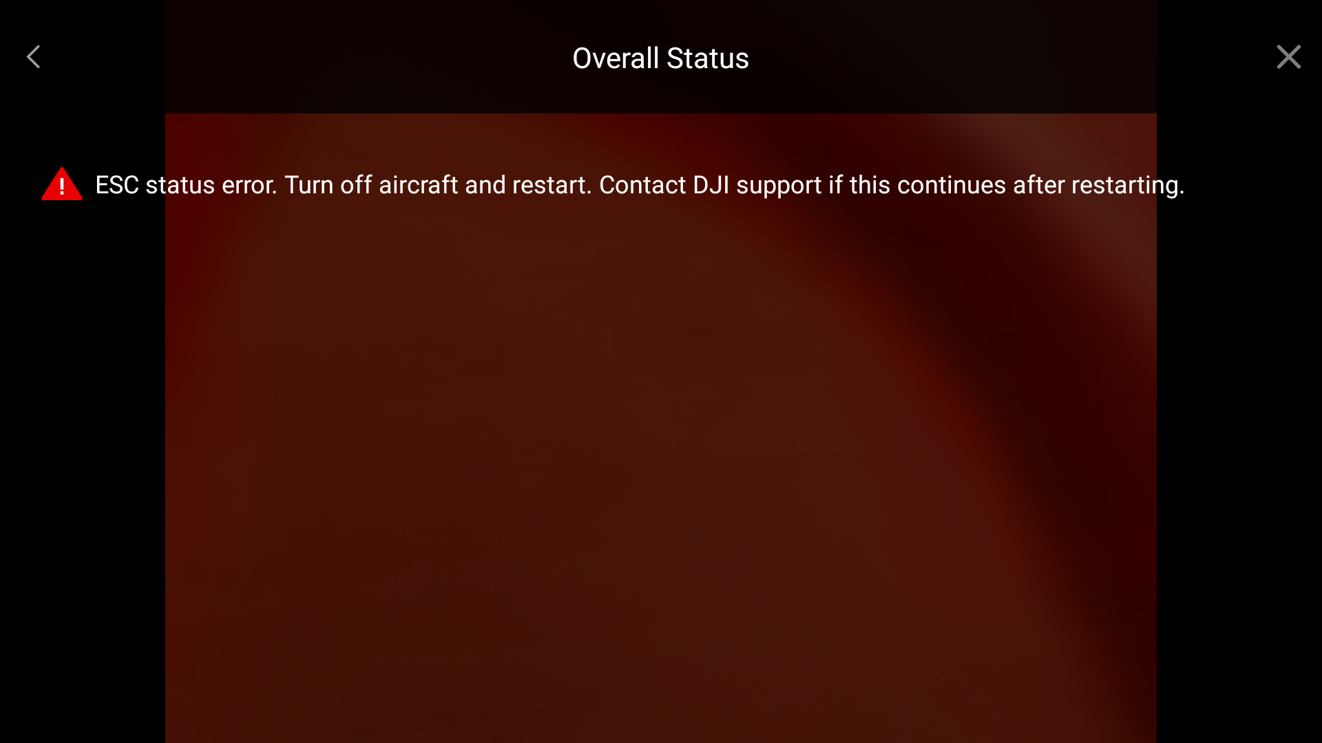 New Spark ESC STATUS ERROR after new update DJI FORUM