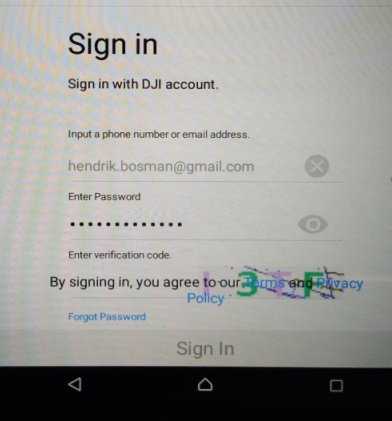 login to dji account