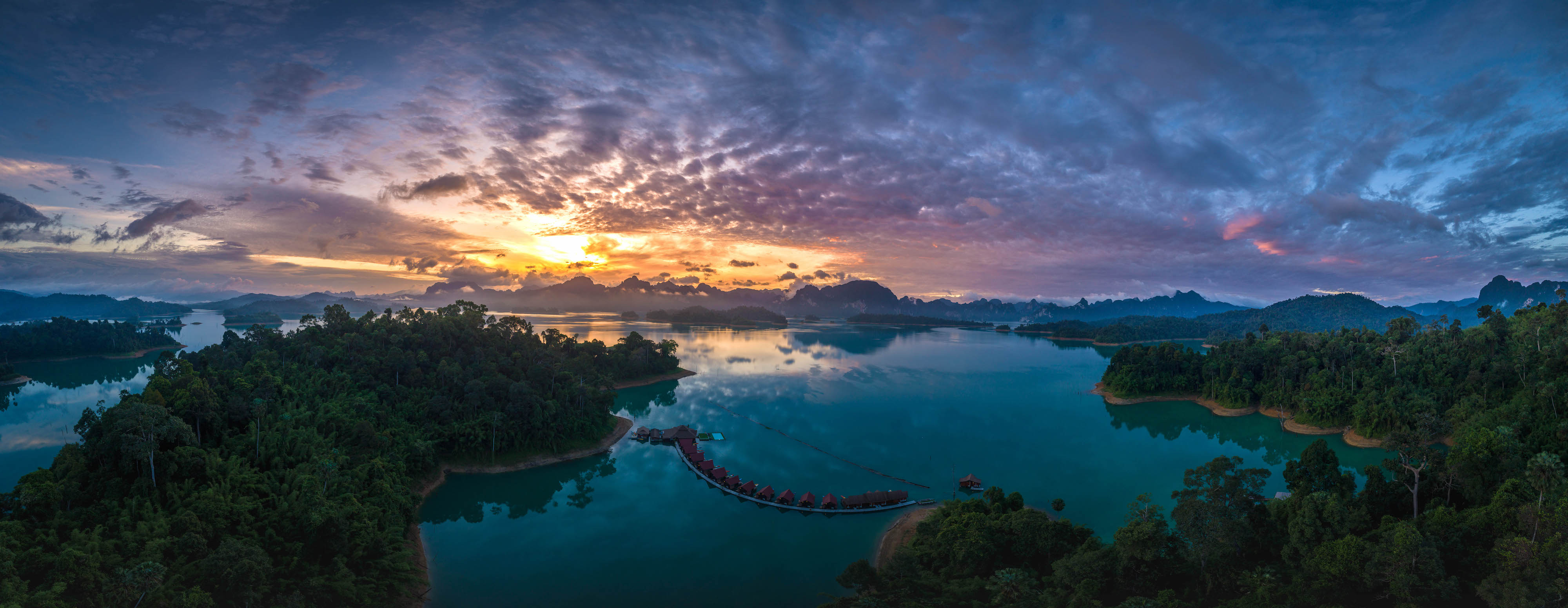 sunrise panorama in thailand