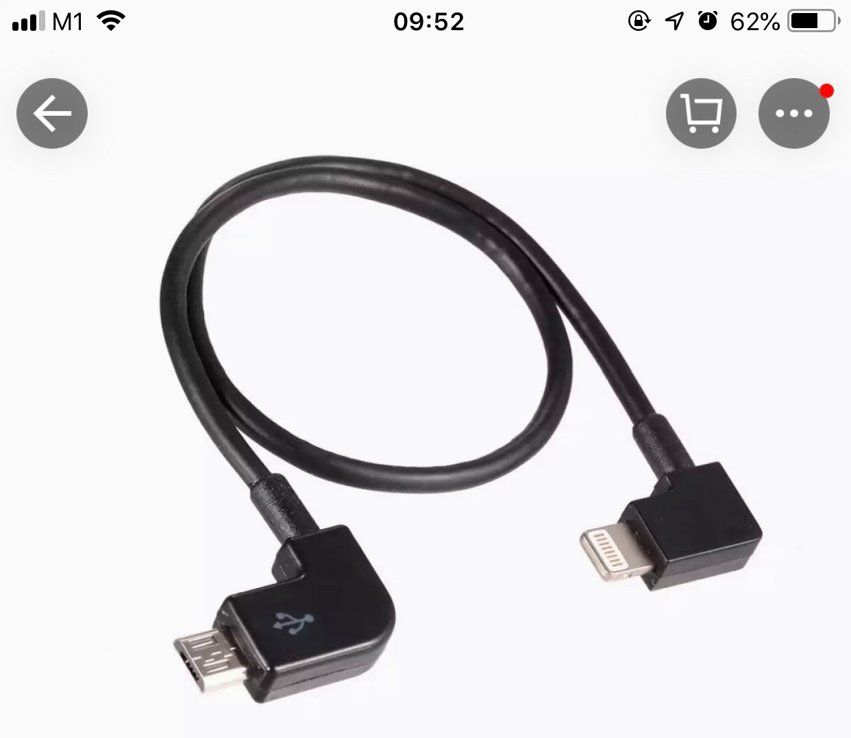 Dji spark otg sales cable 2018