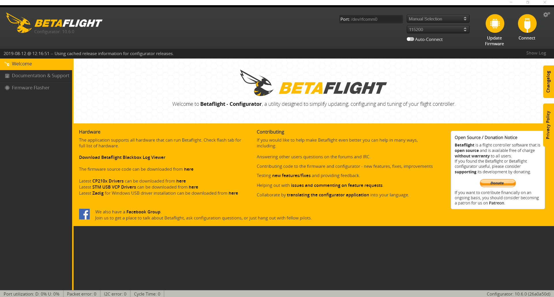 cleanflight firmware flasher offline