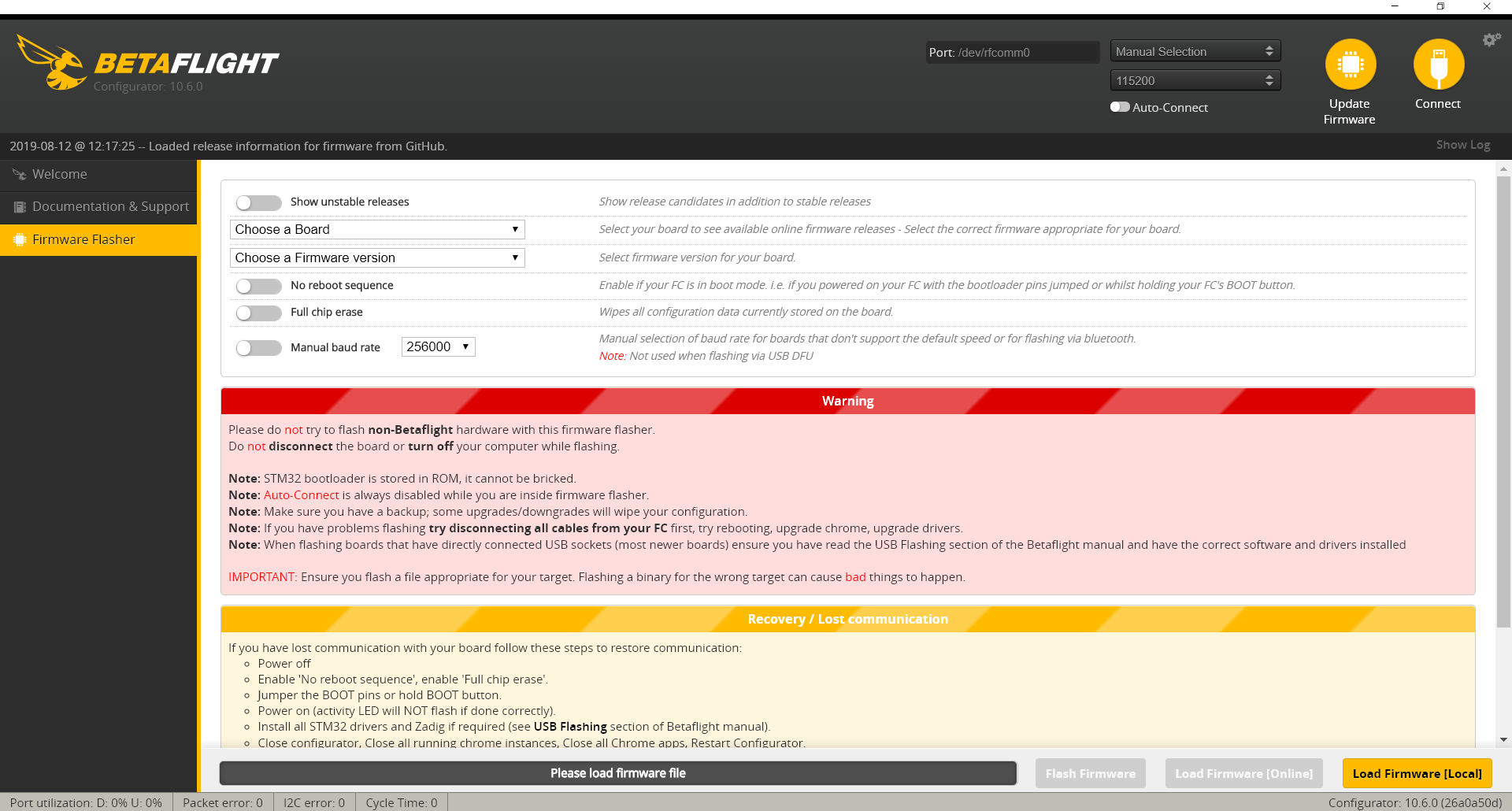 which cleanflight firmware i am runing