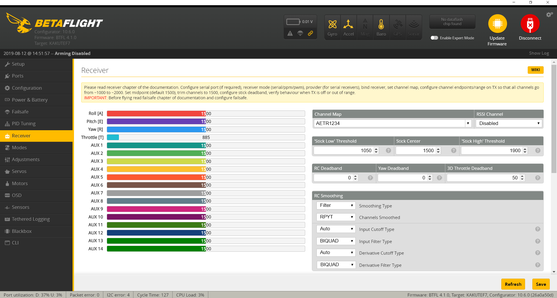 How to Set the Betaflight Flight Controller Parameters | DJI FORUM