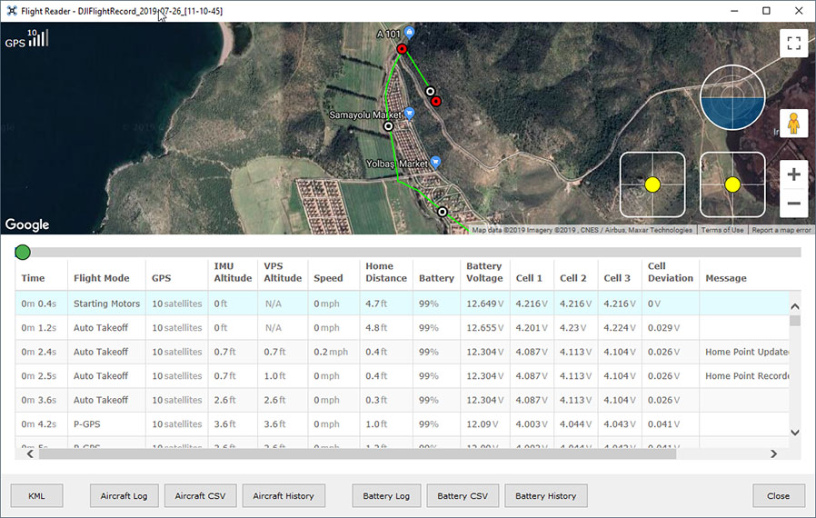 dji fly log