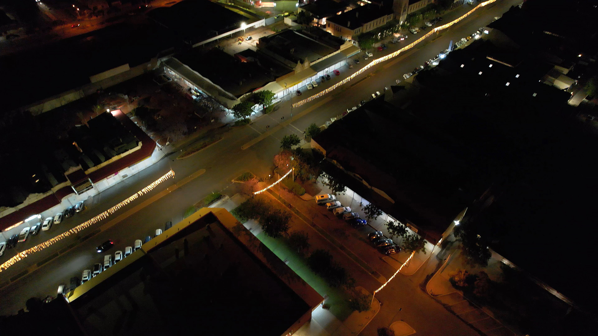 Christmas Lights at Night,Hannan St,Kalgoorlie,Western Australia DJI FORUM